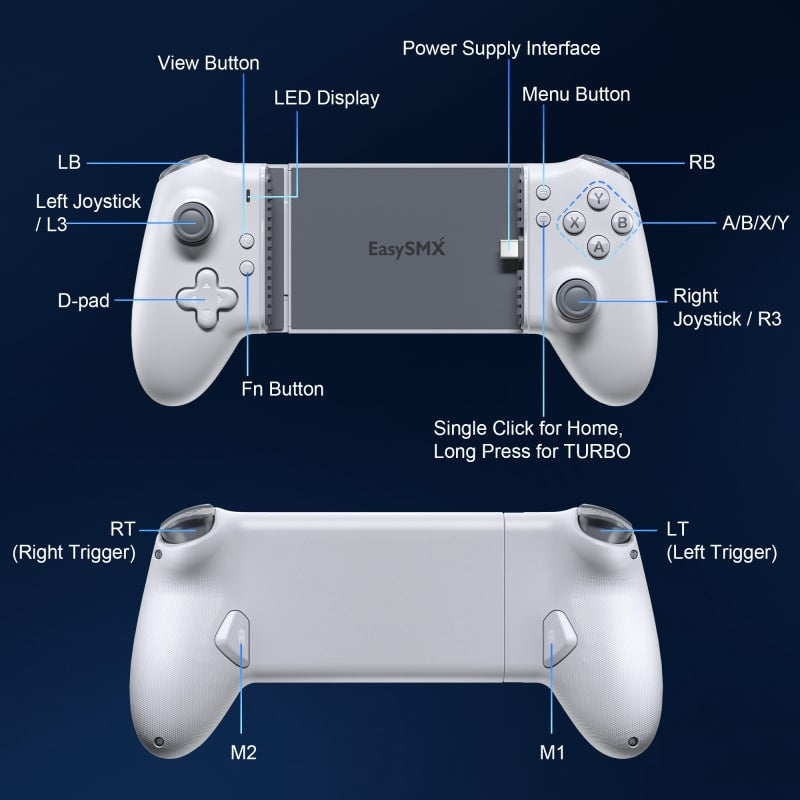 FuturGrip™ EasySMX M15 Mobile Phone Gamepad